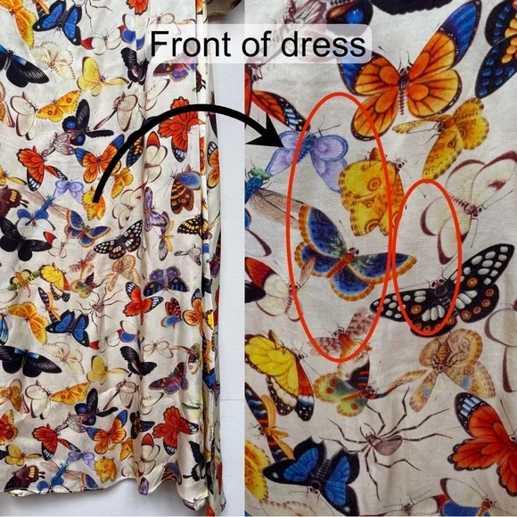 Samantha Pleet Butterfly Noble Midi Dress | Sz 6 - Picture 12 of 13